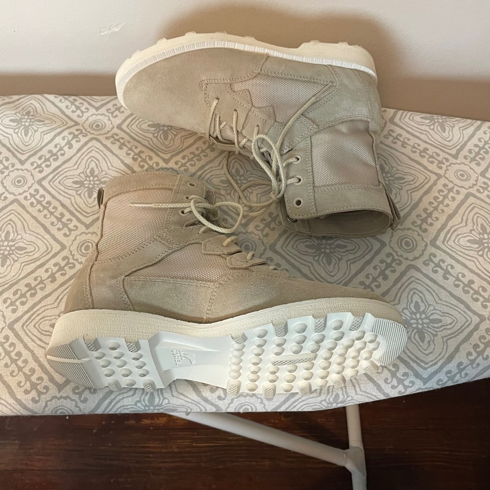 Sorel Kinetic Breakthru Caribou Womens Tan Suede Mesh Boots NL4309-271 Size 7 - Picture 5 of 10